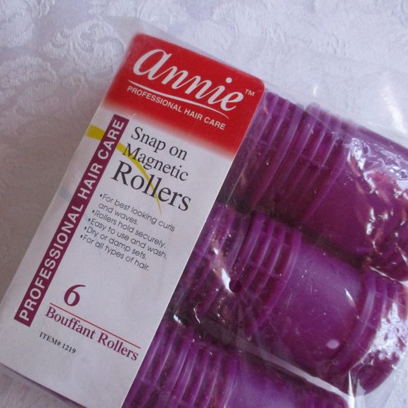 ๐โค ANNIE PROFESSIONAL HAIR CARE โ MAGNETIC ROLLERS SET OF 6 โ NWOT ๐โค - Picture 2 of 8